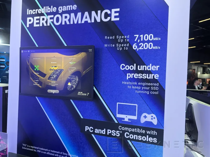 Geeknetic PNY lanza el nuevo SSD CS2341 de 1 TB con disipador en color azul para ampliar el almacenamiento de PS5 2
