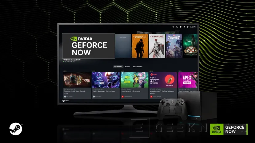 Geeknetic GeForce NOW estrena controles DLSS 4.5 y se integra con GOG, Firefox y Steam Machine 2