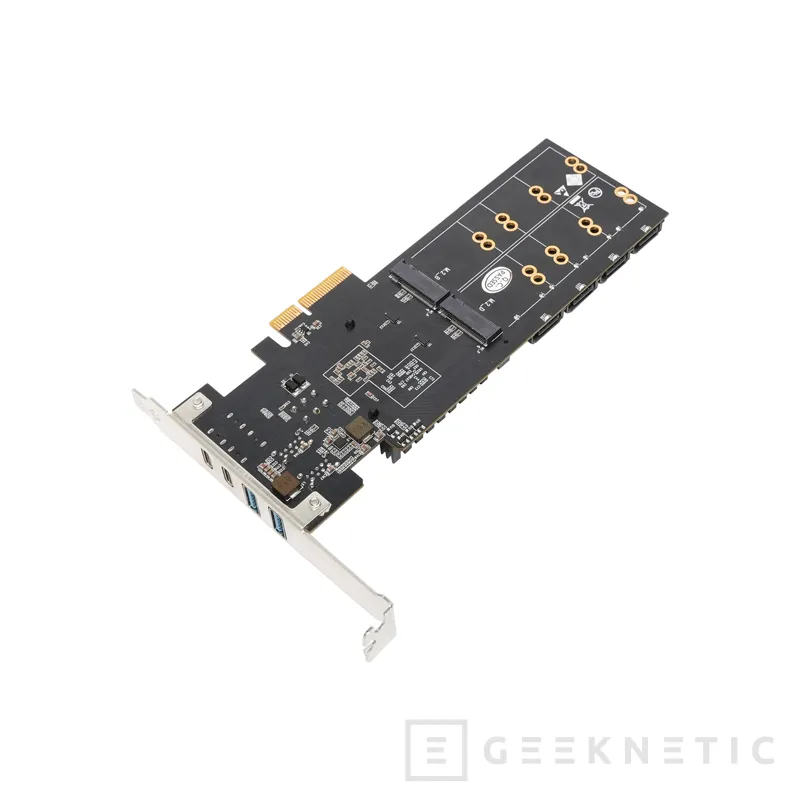 Geeknetic La tarjeta LEKUO PB65MX3 añade hasta 4 ranuras M.2 para SSD y varios USB-C de hasta 20 Gbps 1
