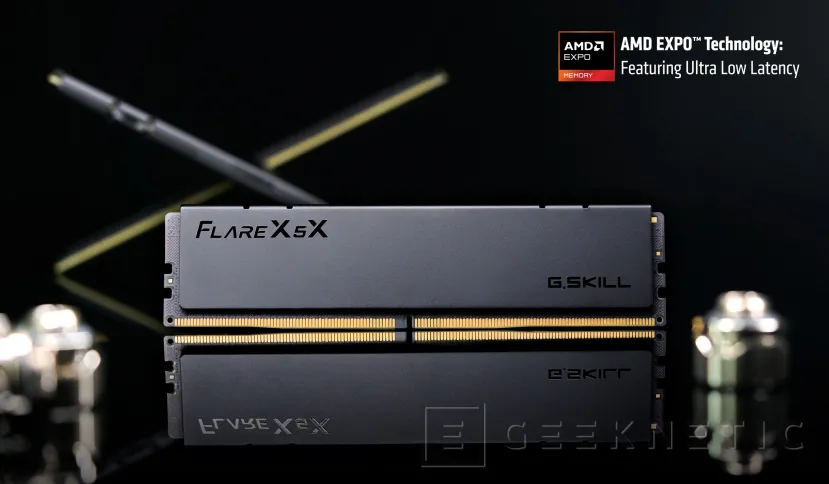 Geeknetic G.Skill presenta sus nuevas memorias DDR5 AMD EXPO-ULL Flare X5X con 6.000 MT/s y latencia CL36 1