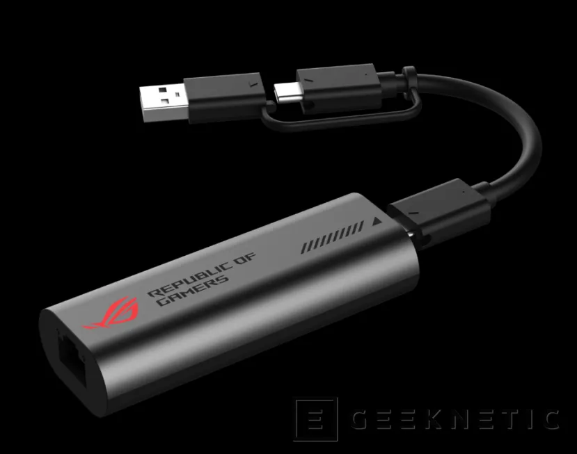 Geeknetic El ASUS ROG USB-C10G lleva conectividad Ethernet de 10 Gbps a tu PC mediante USB 1