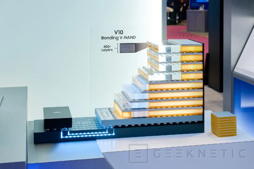 Geeknetic Samsung muestra su memoria zHBM con apilamiento vertical y 8 veces más rendimiento que HBM5 4