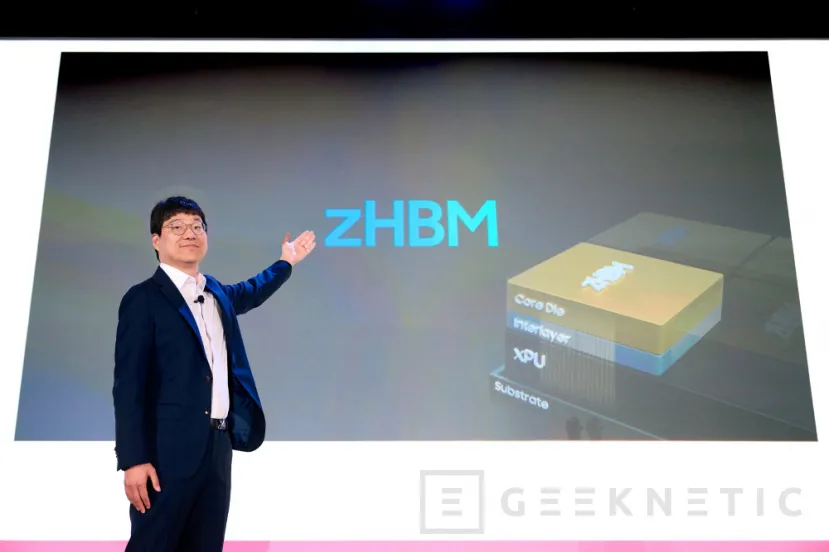 Geeknetic Samsung muestra su memoria zHBM con apilamiento vertical y 8 veces más rendimiento que HBM5 2