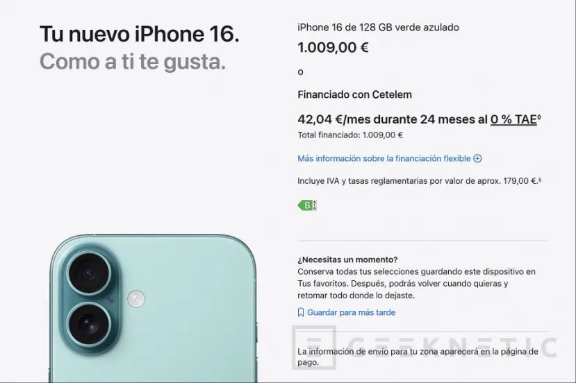 Geeknetic Apple también sube el precio hasta 150 euros en los iPhone 16, iPhone 17, iPhone 17e y iPhone Air 3