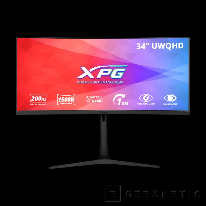Geeknetic XPG amplía su gama de monitores gaming con 4 nuevos modelos, hasta 34 pulgadas ultrapanorámico y opciones de 240 Hz 1