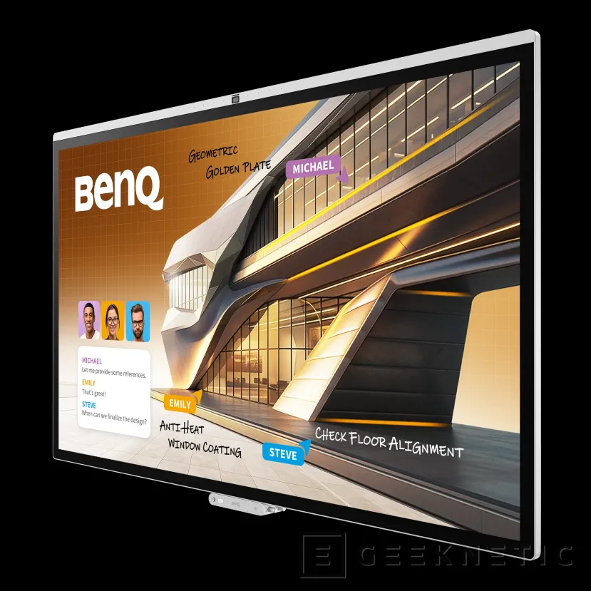 Geeknetic La nueva pantalla interactiva BenQ CP05 llega en tamaños de 55 y 75 pulgadas desde los 4,950 dólares 1