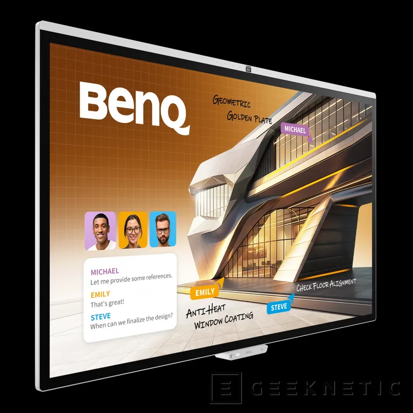 Geeknetic La nueva pantalla interactiva BenQ CP05 llega en tamaños de 55 y 75 pulgadas desde los 4,950 dólares 3