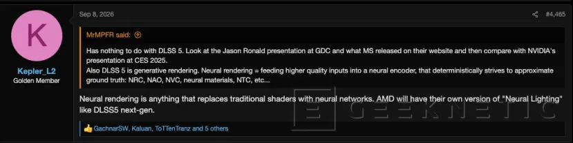 Geeknetic AMD prepararía para RDNA 5 su propia alternativa al renderizado neuronal de DLSS 5 1