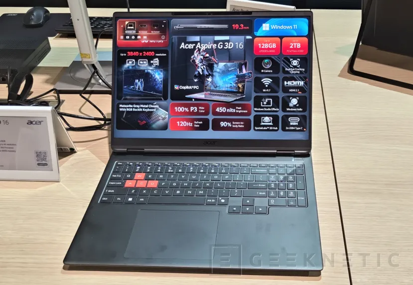 Geeknetic Acer Aspire G 3D 16: Nuevo portátil con pantalla 3D sin gafas junto a la GPU integrada más potente del mundo 1