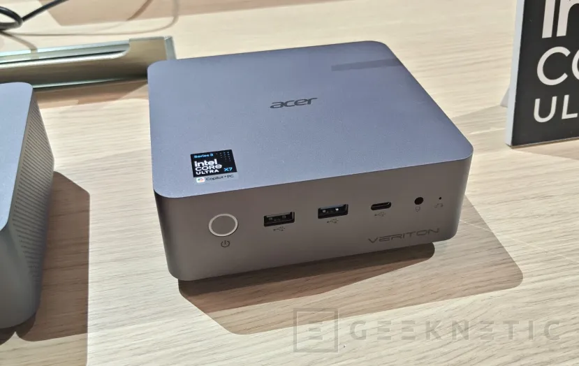 Geeknetic Acer Veriton RI110 AI: un mini PC con Intel Core Ultra X7 358H, gráficos Arc B390 y puerto OCuLink 1