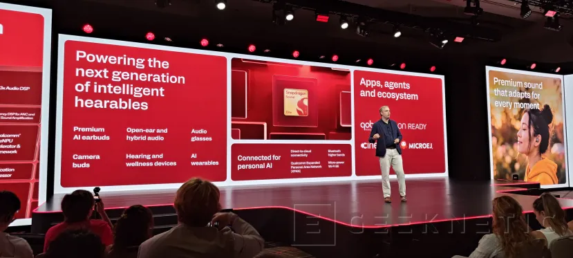 Geeknetic Qualcomm presenta el Snapdragon Sound Elite Gen 2: un 30% más pequeño, 40% menos de consumo y el doble de rendimiento en IA 2