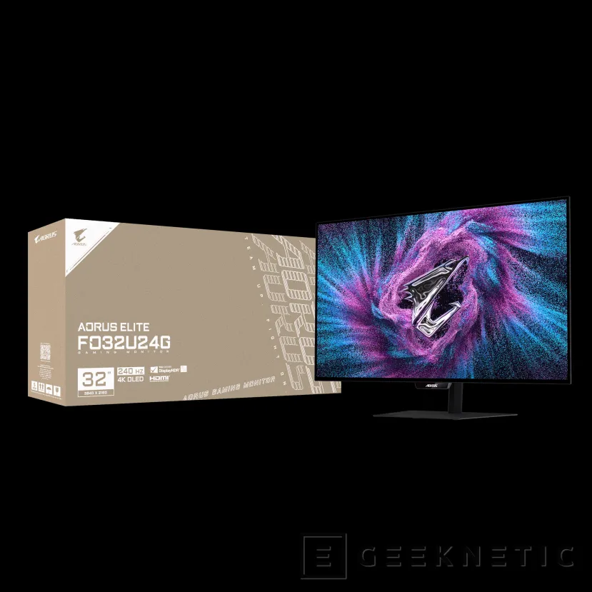 Geeknetic Hasta 240 Hz, panel Tandem WOLED y resolución 4K en el nuevo monitor AORUS Elite FO32U24G de GIGABYTE 4