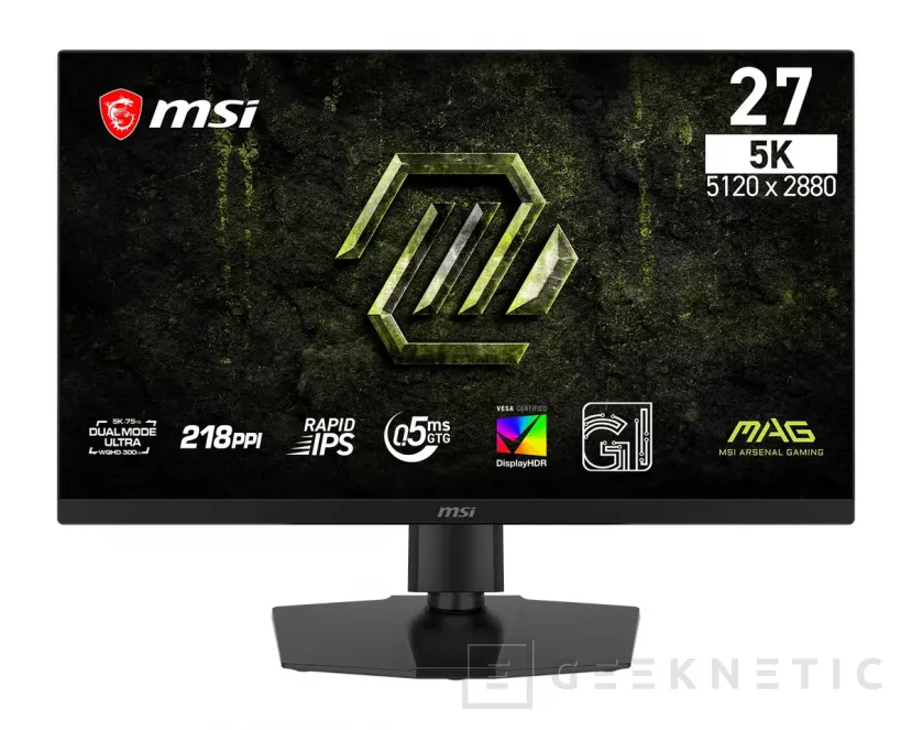Geeknetic El MSI MAG 271KPD7 combina 5K a 75 Hz y WQHD a 300 Hz en un panel IPS de 27 pulgadas 1