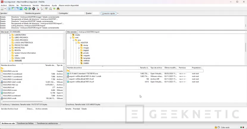 Geeknetic Cómo importar un VMDK de VMware en Proxmox VE 5