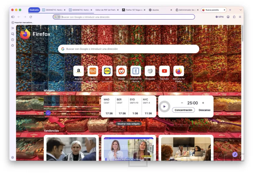 Geeknetic El mayor cambio visual de Firefox desde 2021 ya es oficial: así es Firefox 157 con nueva interfaz y modo compacto 3