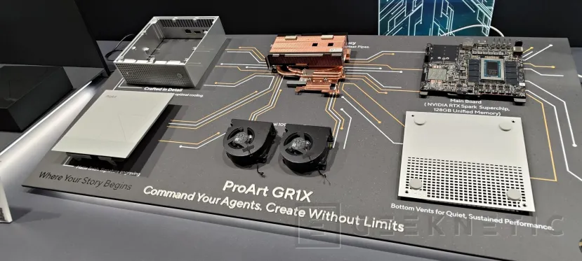 Geeknetic Así es el ASUS ProArt GR1X, un mini PC con chip NVIDIA RTX Spark N1X, 128 GB de memoria y TDP de 140 W 1