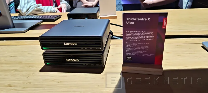 Geeknetic Lenovo ThinkCentre X Ultra, un mini PC con los chips Ryzen AI Max PRO 400 y hasta 128 GB de memoria unificada 1