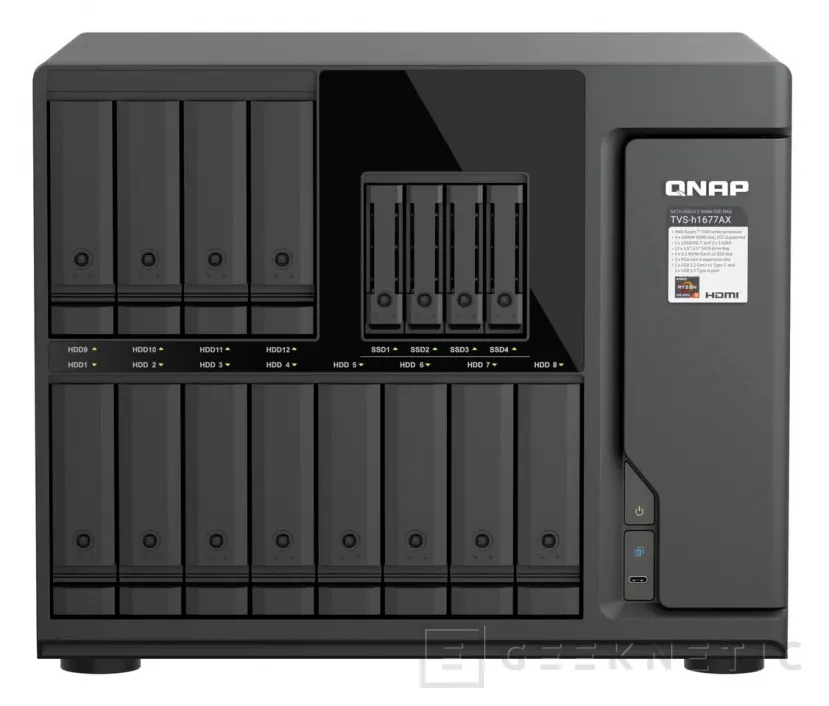 Geeknetic Así son los nuevos NAS TVS-hx77AX de QNAL: AMD Ryzen 7000, soporte de 192 GB DDR5 y protocolo NFS sobre RDMA 1