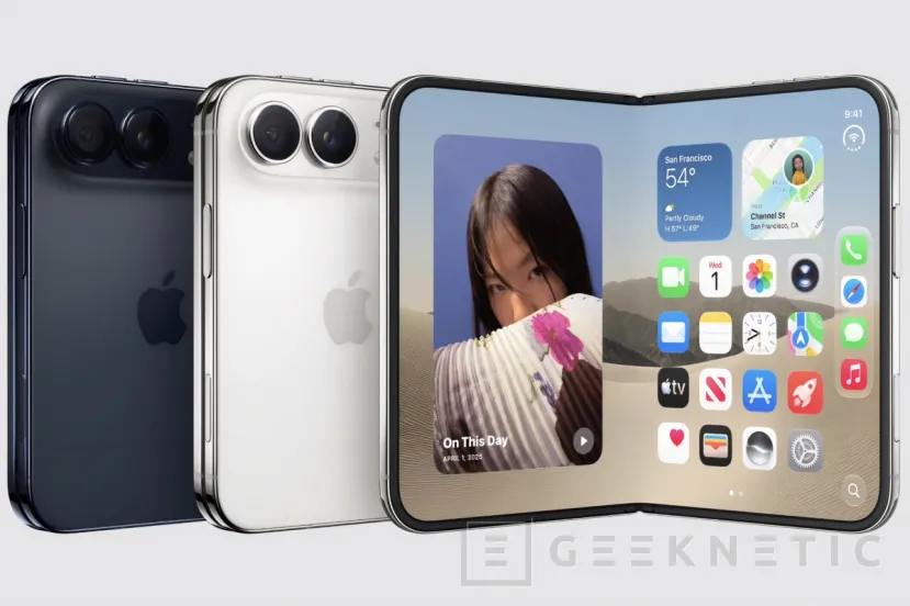 Geeknetic Apple presenta el iPhone Duo, su primer plegable con una pantalla interior de 7,6 pulgadas 1
