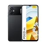 Xiaomi POCO M5 - Smartphone de 4+128GB, Pantalla de 6.58" 90Hz FHD+ DotDrop, MediaTek Helio G99, Triple cámara de 50MP con IA, 5000mAh, NFC, Negro (Versión ES + 3 años de garantía)