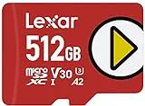 Lexar Play Tarjeta Micro SD 512GB, microSDXC UHS-I, hasta 150MB/s de Lectura, Microsd Compatible con Nintendo Switch, telefono y tableta (LMSPLAY512G-BNNAG)
