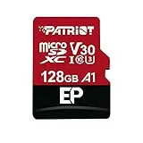 Patriot Memory Tarjeta de Memoria MicroSDXC EP Series A1 V30 128 GB hasta 90MB/Sec PEF128GEP31MCX