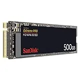 SanDisk Extreme Pro 500 GB M.2 NVMe 3D SSD, Negro (SDSSDXPM2-500G-G25)