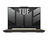 ASUS TUF Gaming A15 FA507NV - Ordenador Portátil Gaming de 15.6" Full HD 144Hz (AMD Ryzen 7 7735HS, 16GB RAM, 1TB SSD, RTX 4060-8GB, Sin Sistema Operativo) Color Gris - Teclado QWERTY español