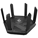 ASUS RT-AXE7800 - Router WiFi 6E Extensible de triple banda, 6GHz, puerto 2.5G, seguridad de red, Instant Guard, control parental, VPN integrada, compatible con AiMesh, Smart Home, SMB