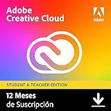 Adobe Creative Cloud | Student Version | 1 Año | PC/Mac | Código de activación enviado por email