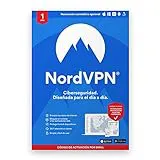 NordVPN Estándar - 1 Año de VPN y software de ciberseguridad - Bloquea malware, enlaces y anuncios maliciosos, protege tu información personal | 1 Año | Código de activación enviado por email