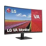 LG 32MR50C-B - Monitor Curvado, 32 Pulgadas, VA 3000:1, 1500R, 16:9, Velocidad 100 Hz, HDMIx2, Super Resolution+, AMD FreeSync Premium, Clasificación E, Negro