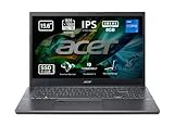 Acer Aspire 5 A515-57 - Ordenador Portátil 15.6" Full HD IPS (Intel Core i7-1255U, 8 GB RAM, 512 GB SSD, Intel Iris Xe Graphics, Sin sistema operativo) Color Negro - Teclado QWERTY Español