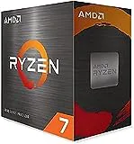 AMD Procesador Ryzen 7 5700X, reloj base 3,4 GHz, potencia máxima de reloj 4,6 GHz, 8 núcleos, caché L3 de 32 MB, conector AM4, sin enfriador 100-100000926WOF, negro