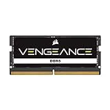 Corsair VENGEANCE DDR5 SODIMM 16 GB (1x16 GB) DDR5 4800MHz C40 (Compatibles con prácticamente todos los sistemas Intel y AMD, Instalación sencilla, Compatibilidad con XMP 3.0) Negro