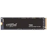 Crucial T500 1TB PCIe Gen4 NVMe M.2 SSD Interno Gaming (Disco Duro SSD), Hasta 7300MB/s, Compatible con Ordenador Portátil y de Sobremesa Más 1 Mes Adobe CC Todas las Apps - CT1000T500SSD8
