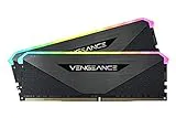 Corsair Vengeance RGB RT 64GB (2x32GB) DDR4 3600MHz C18 Memoria de Sobremesa (Iluminación Dinámica RGB, Optimizado para AMD 300/400/500 Series, Compatible con Intel 300/400/500 Series) Negro