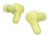 JVC Auriculares Inalámbricos Gumy con Bluetooth 5.3 - Auriculares True Wireless con Recubrimiento Elástico, 24 Horas de Batería, 3 Modos de Sonido, Resistencia a Salpicaduras iPX4, HA-Z77T-G (Verde)