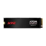 ADATA XPG Atom 50 512GB PCIe Gen4 x4 NVMe 1. 4 M. 2 2280 Internal Solid State Drive SSD Up to 5,000 MB/s (AATO - 50-512GCI), Negro