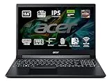 Acer Aspire 7 A715-43G-R8XK - Ordenador Portátil Gaming 15.6" FullHD (AMD Ryzen 5 5625U, 16GB RAM, 512GB SSD, NVIDIA GeForce® RTX™ 3050-4GB, Sin Sistema Operativo) Negro - Teclado QWERTY Español