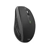 Logitech MX Anywhere 2S Bluetooth Edition Wireless Mouse, desplazamiento superrápido, multisuperficie, recargable, portátil, se conecta a 3 ordenadores Mac/PC - Grafito
