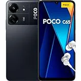 Xiaomi Poco C65 - Smartphone de 6+128GB, Pantalla de 6.74” 90Hz HD+, MediaTek Helio G85, Triple cámara 50MP+2MP+QVGA, 5000mAh, NFC, Negro (Versión ES)
