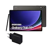 Samsung Galaxy Tab S9+, 512 GB, WiFi + Cargador 45W - Tablet Android, Ranura MicroSD, S Pen Incluido, Gris (Versión Española)
