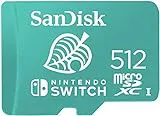 SanDisk 512 GB microSDXC Tarjeta para Nintendo Switch, Tarjeta de memoria con licencia de Nintendo, hasta 100 MB/s UHS-I Class 10 U3