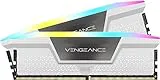CORSAIR Vengeance RGB DDR5 RAM 32GB (2 x 16GB) 6400Mhz C36 Memoria de Computadora Compatible con iCUE - Blanco (CMH32GX5M2B6400C36W)