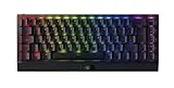 Razer BlackWidow V3 Mini HyperSpeed (Yellow Switch) - Teclado para juegos 65% compacto con interruptores mecánicos (lineales y de clic, iluminación RGB Chroma) Teclado Español - Negro