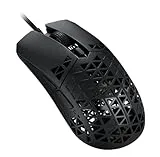 ASUS TUF Gaming M4 Air Wired Gaming Mouse, 16,000 dpi Sensor, 6 Programmable Buttons, Ultralight Air Shell, IPX6 Water Resistance, Antibacterial Guard, TUF Gaming Paracord, Pure PTFE Feet, Black