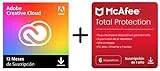Adobe Creative Cloud All Apps & McAfee Total Protection 2023 | 6 Dispositivos │ 12 Meses | 2023 | Código de activación enviado por email