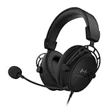 HyperX Cloud Alpha S – Auriculares para juegos, para PC, sonido envolvente 7.1, graves ajustables, controladores de doble cámara, mezclador del chat, micrófono con cancelación del ruido