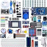 ELEGOO Conjunto Mas Completo y Avanzado de Iniciación Compatible con Arduino IDE Mega 2560 con Guías Tutorial en Español y Conjunto con Placa Controladora Mega 2560 R3, Servomotor.